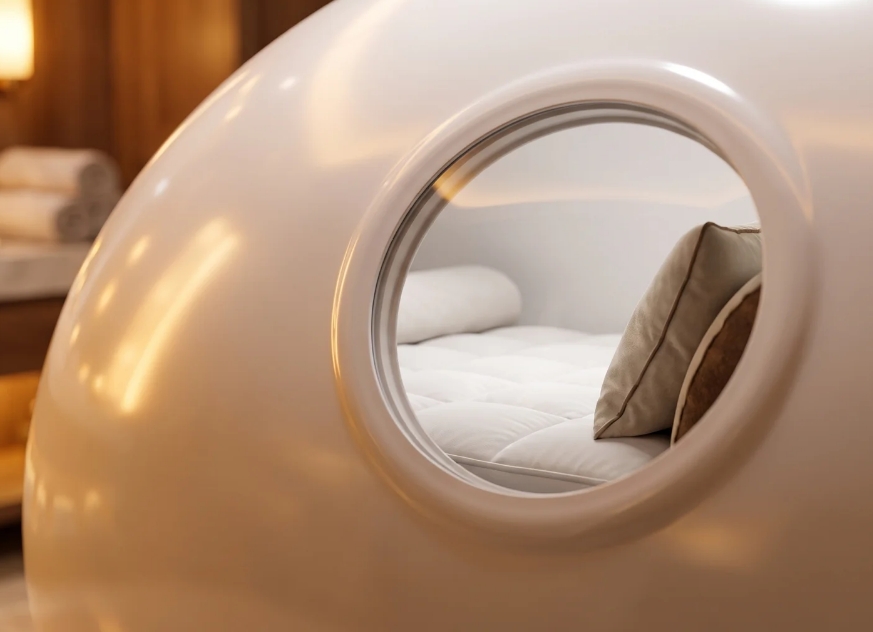 Hyperbaric oxygen chamber used for recovery and pain support