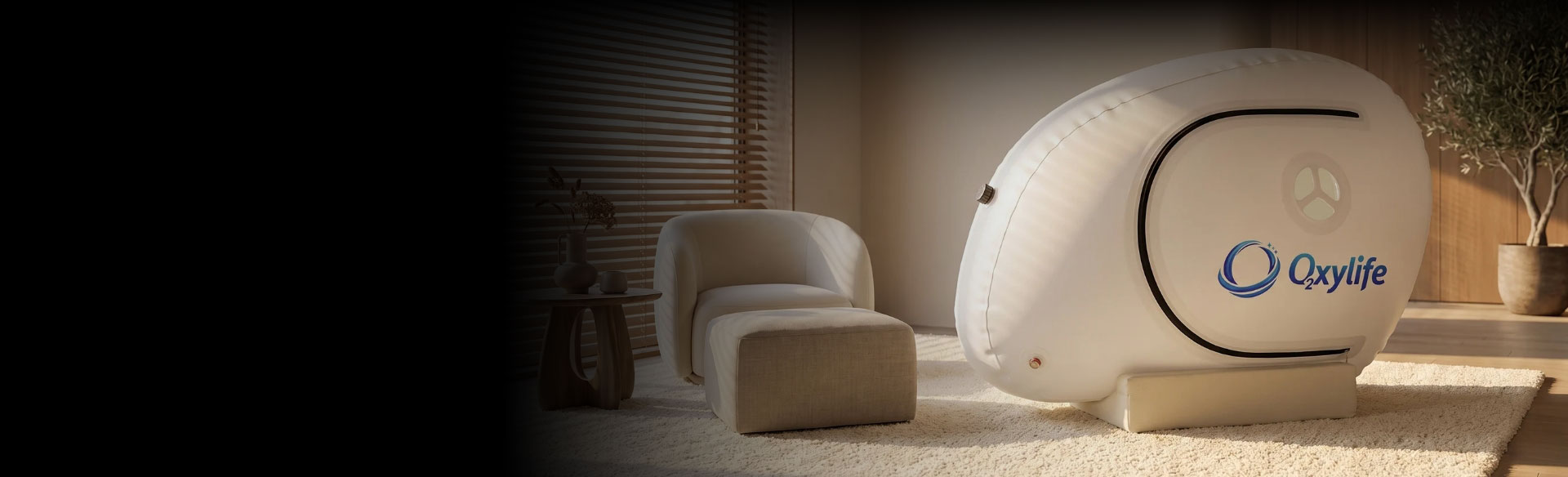 Hyperbaric oxygen chamber used for HBOT sessions